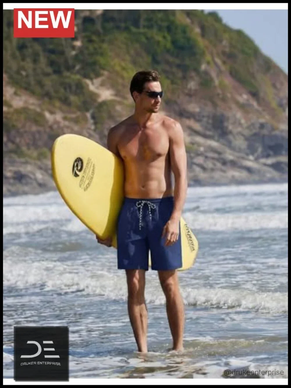 Quick Dry 7'' Swim Trunks with Mesh Liner and Pockets